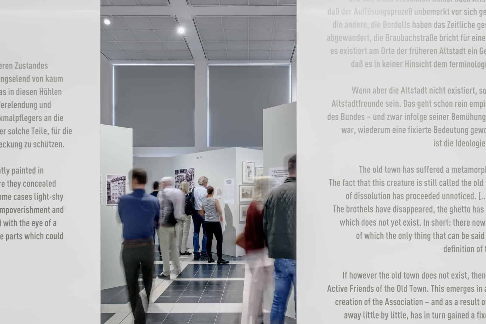 Eindrücke der Ausstellung Die immer Neue Altstadt Eindrücke der Ausstellung Die immer Neue Altstadt Foto: Moritz Bernoully
