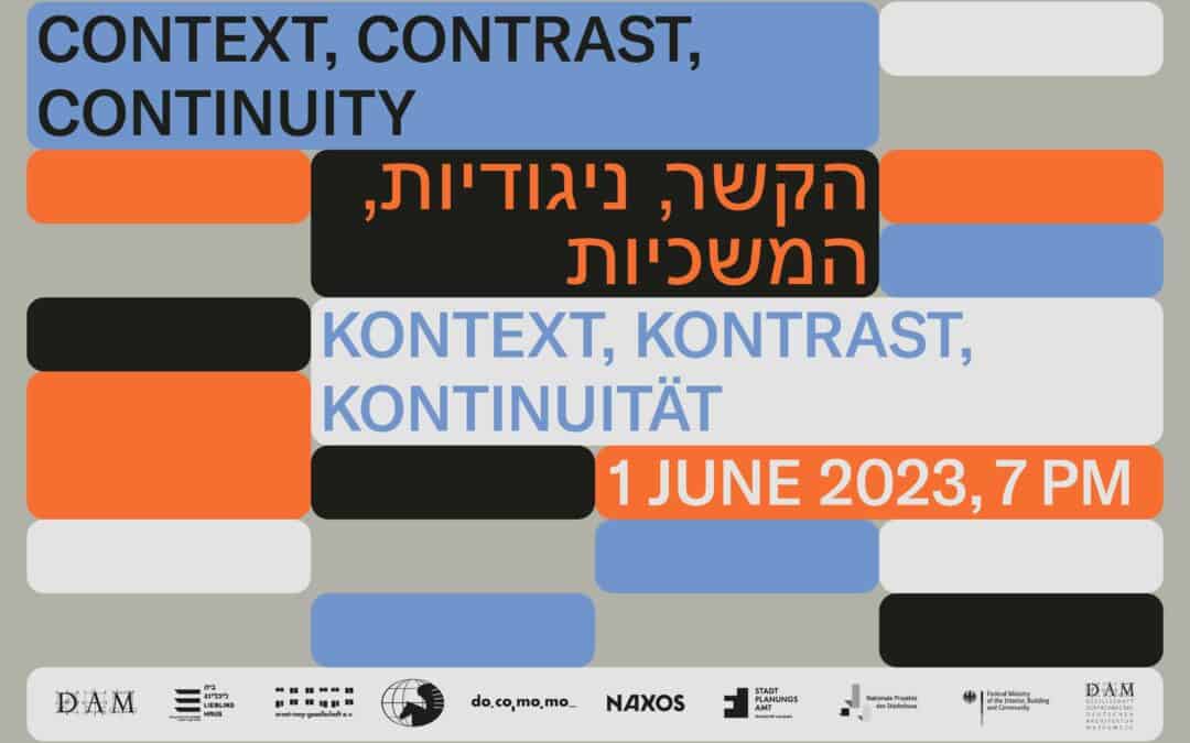 Kontext, Kontrast, Kontinuität: Masterplans