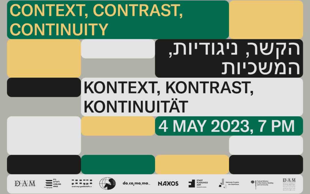 Kontext, Kontrast, Kontinuität Planungsinstrumente damals und heute