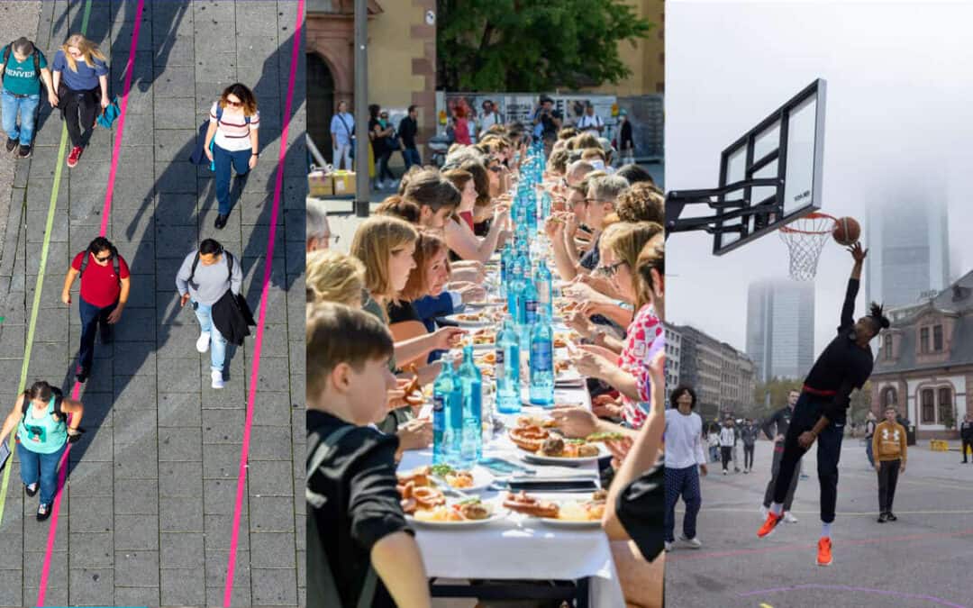 Urbanes Reallabor: „Wohnzimmer Hauptwache 2022“