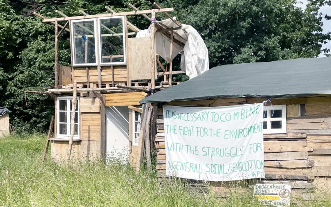 Protestarchitektur bauen: Lützerath